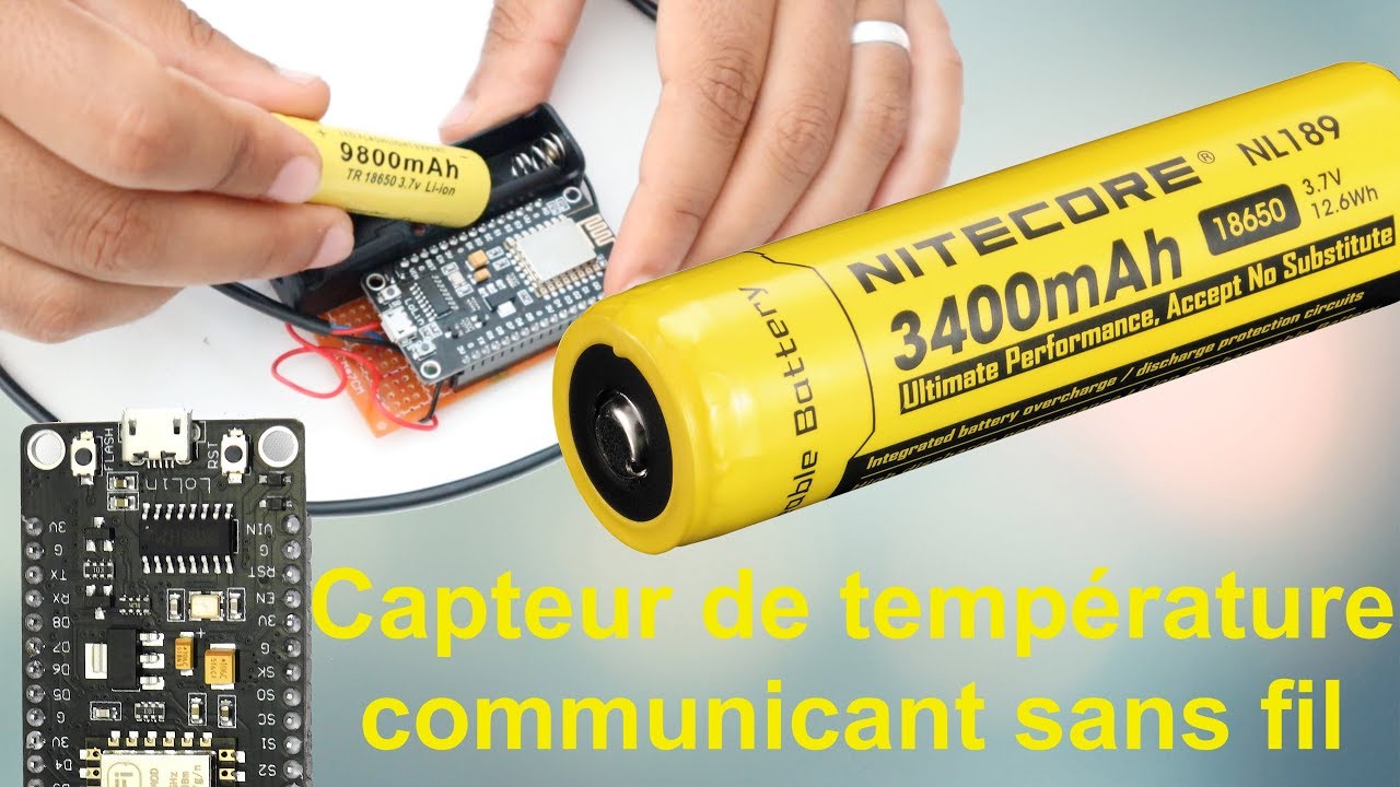 #5- Capteur de température communicant, autonomie 2 mois minimum avec une seule pile !