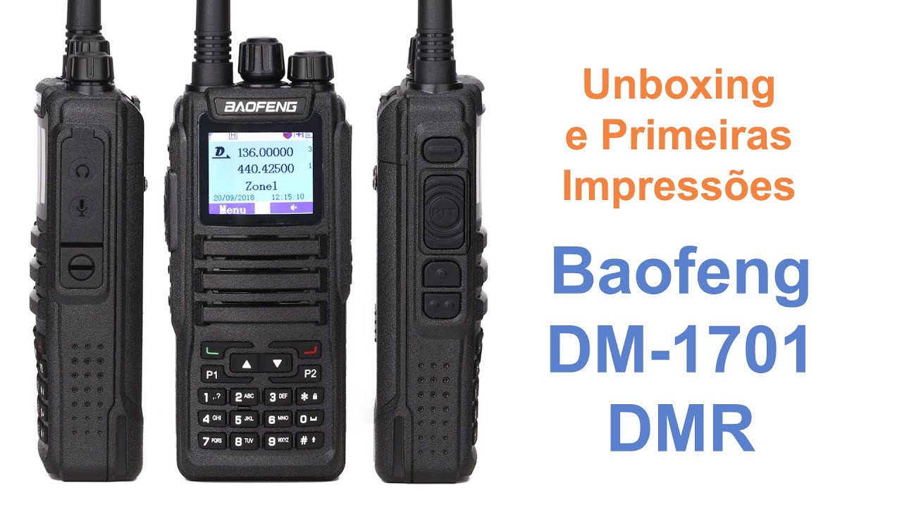 Baofeng DM-1701 - Unboxing e Primeiras Impressões