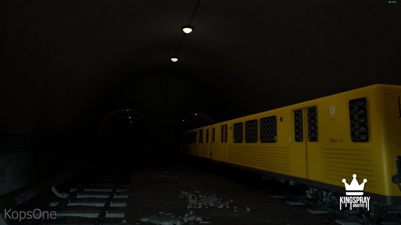 Painting on a subway train in Kingspray graffiti VR. #34