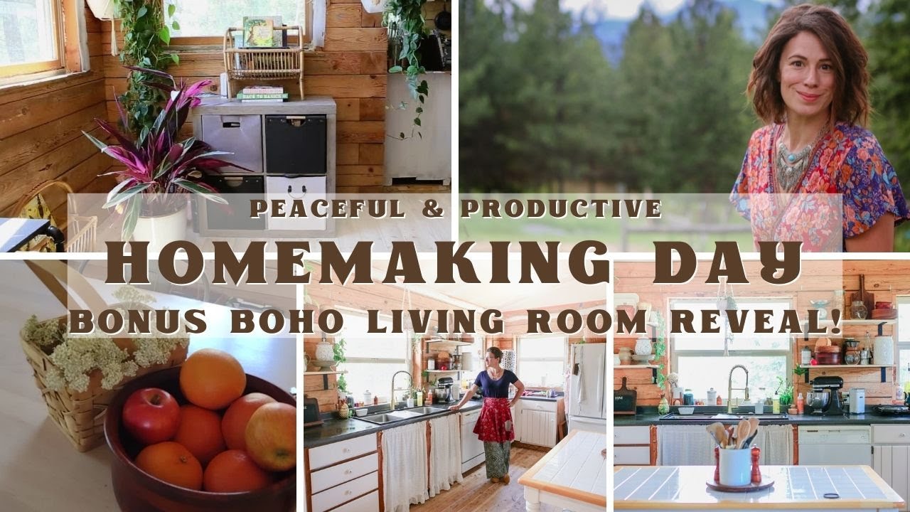 Homestead Homemaker | Boho Living Room Reveal | Canning Jam