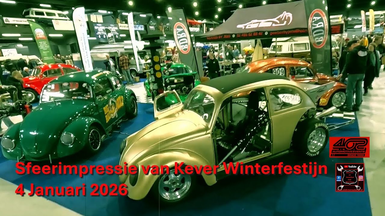 Атмосферные впечатления от зимнего фестиваля Beetle Autotron Rosmalen, 4 января 2026 года. Встреч...