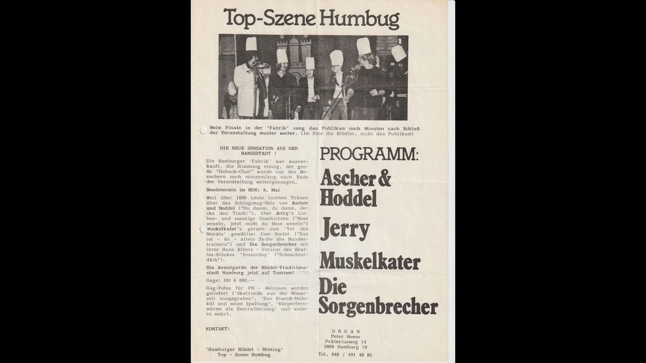 Hamburger Blödelmeeting 1982 - Intro