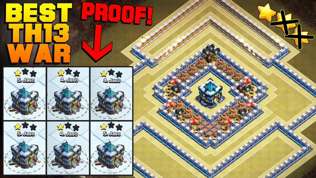 BEST TH13 WAR/TROPHY BASE + PROOF! | CoC Town Hall 13 ANTI 2 STAR Base w/ LINK! | Clash of Clans