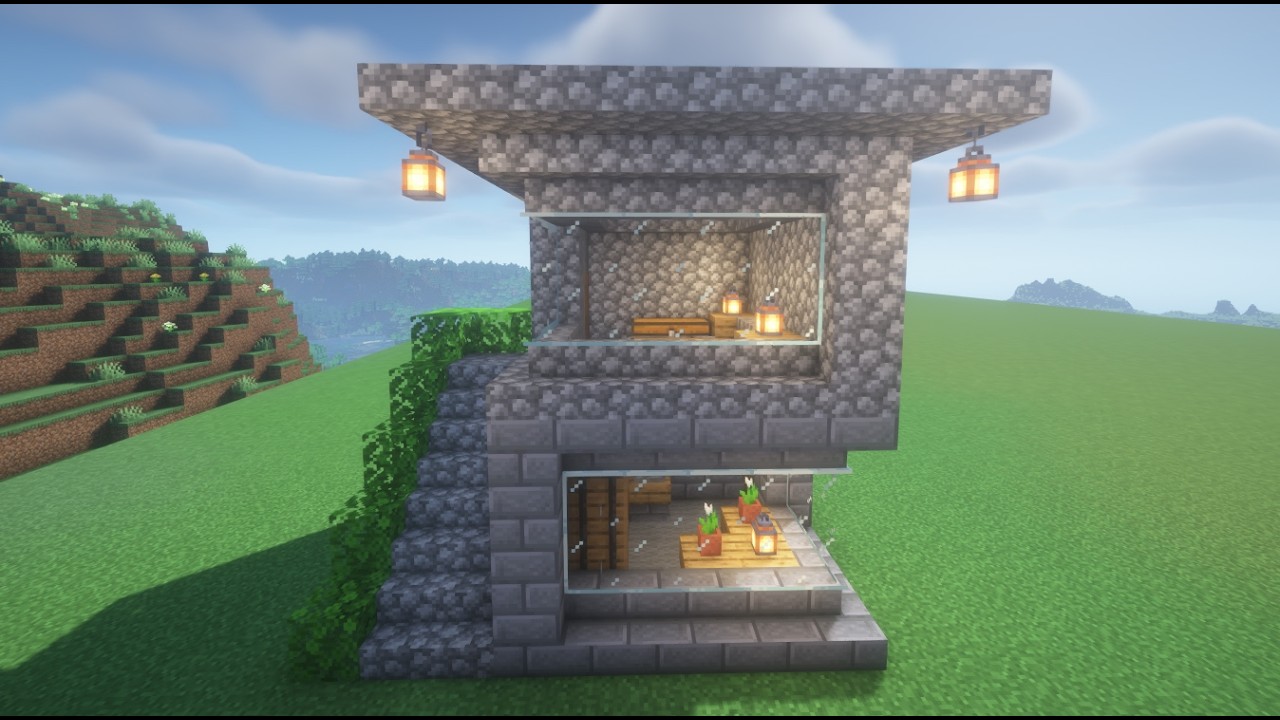 Tutorial to Build a Large Start House (Easy) #50 | Minecraft