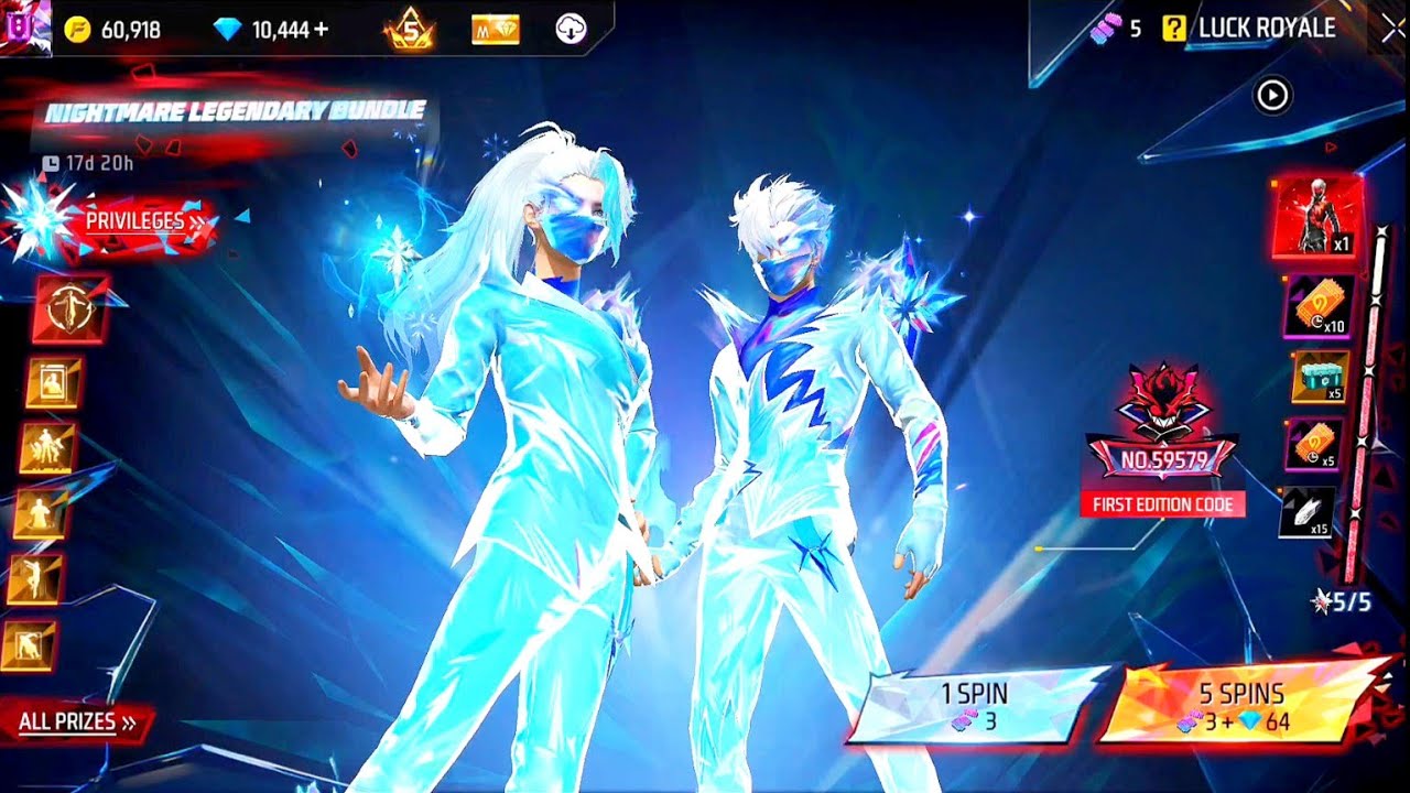 I Got New Legendary Evo Nightmare Bundle in Free Fire Indonesia Server 🇮🇩💗