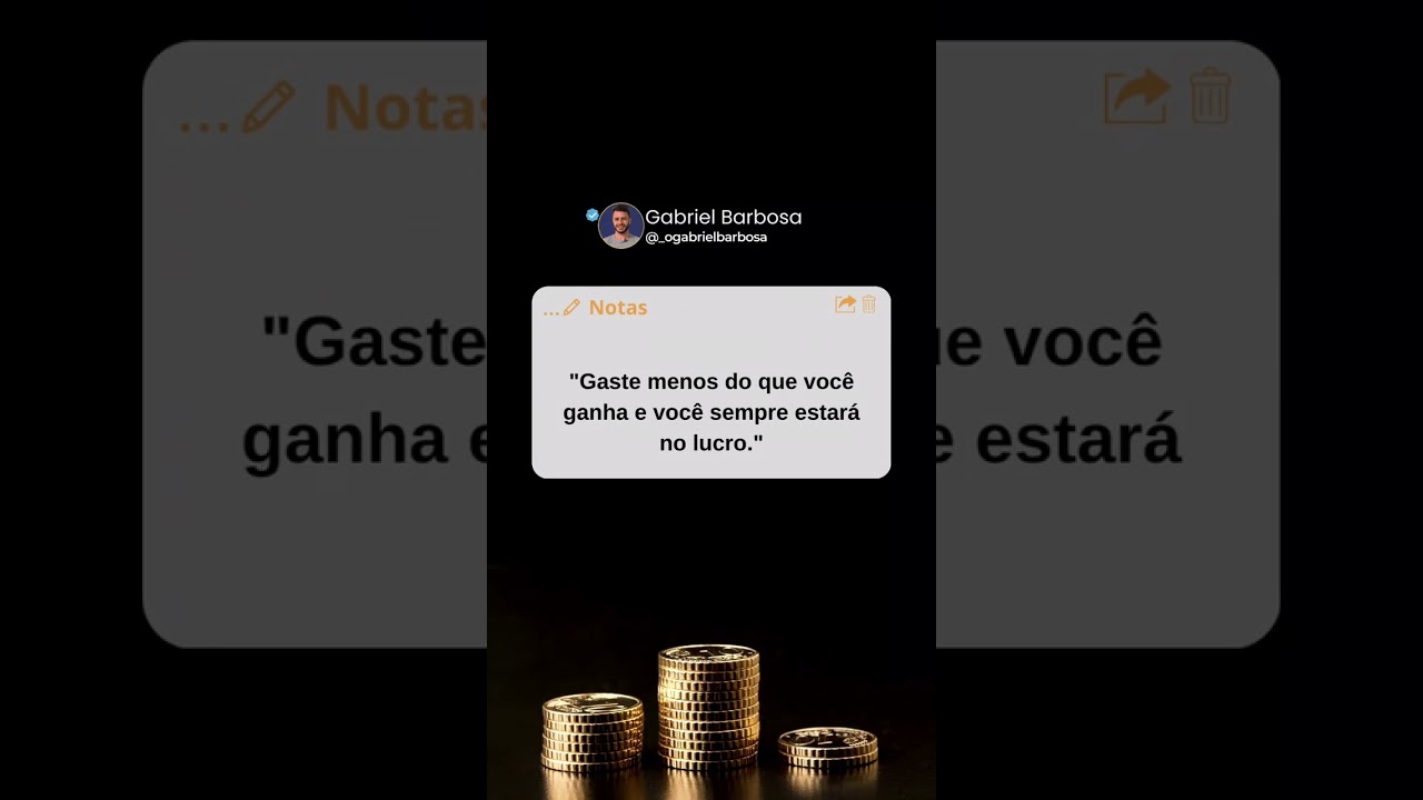 Gaste menos do que voc&ecirc; ganha e voc&ecirc; sempre estar&aacute; no lucro!