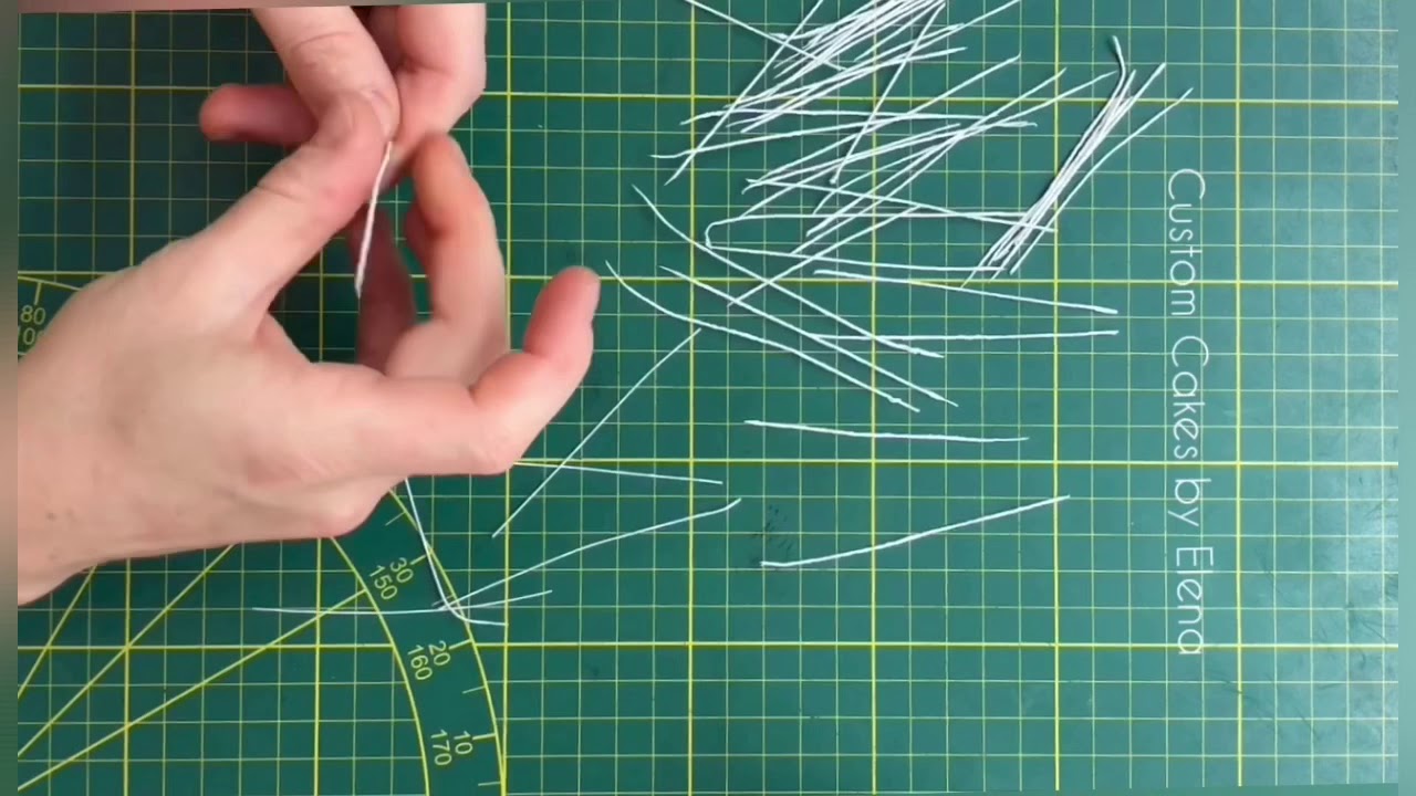 Sugar Mimosa flower tutorial . Сахарная мимоза