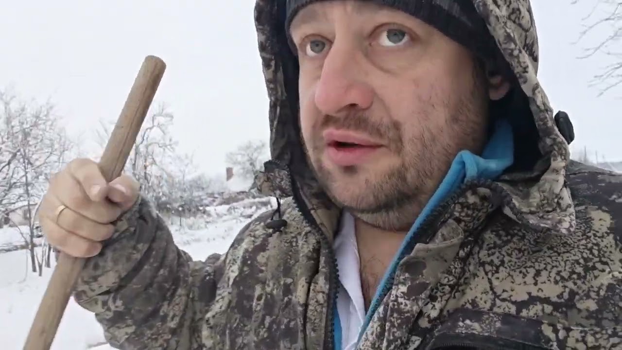 В первые дни января морозы и снег.