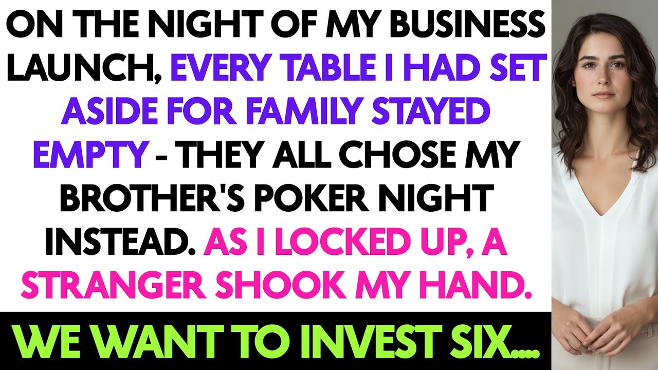 On The Night Of My Business Launch, Every Table I Had Set Aside For Family Stayed...