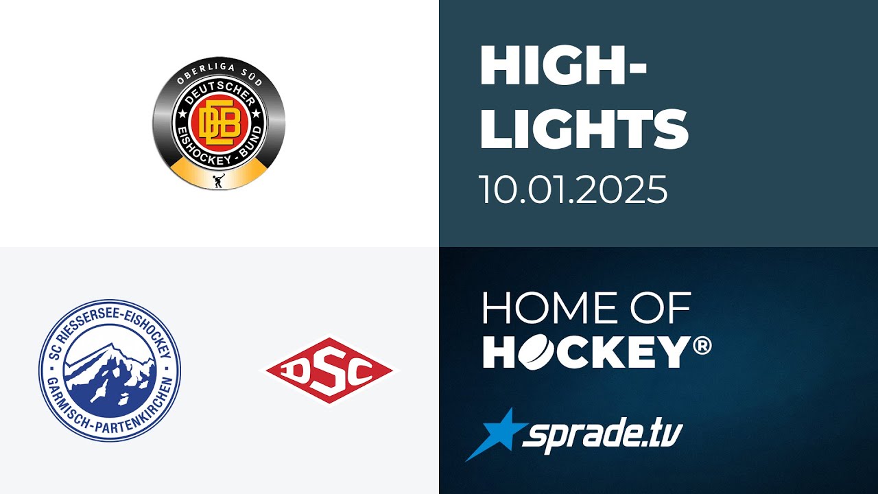 10.01.2025 - Highlights - SC Riessersee vs. Deggendorfer SC