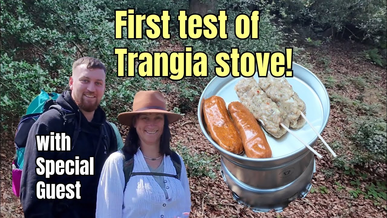 A walk into woods to try out new Trangia stove!