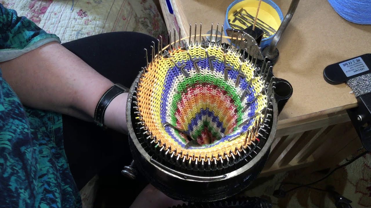 Circular Sock Machine Knitting, Kim's Method