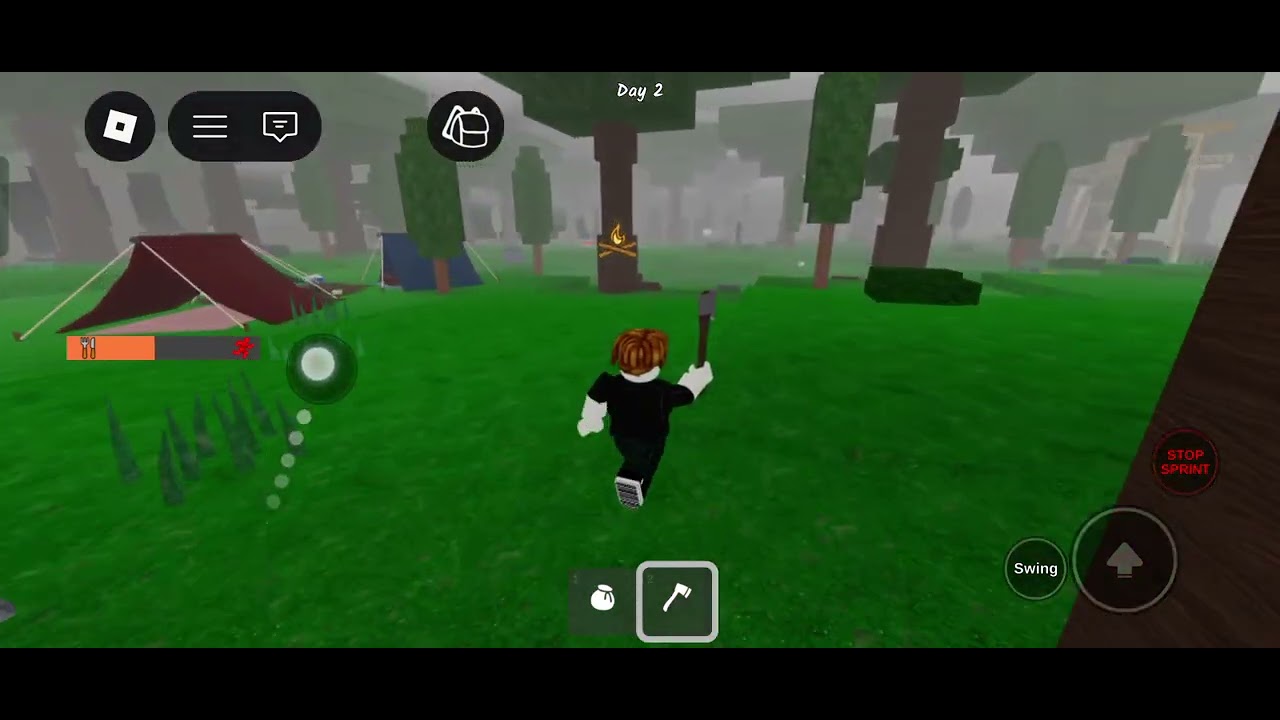 My first gaming video in roblox 99 nights in forest
