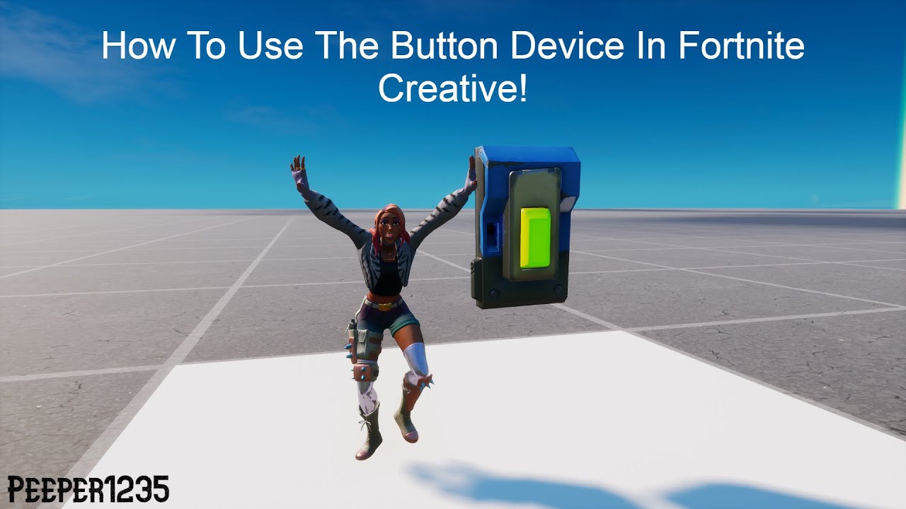 How To Use The Button Device In Fortnite Creative! The One Assister