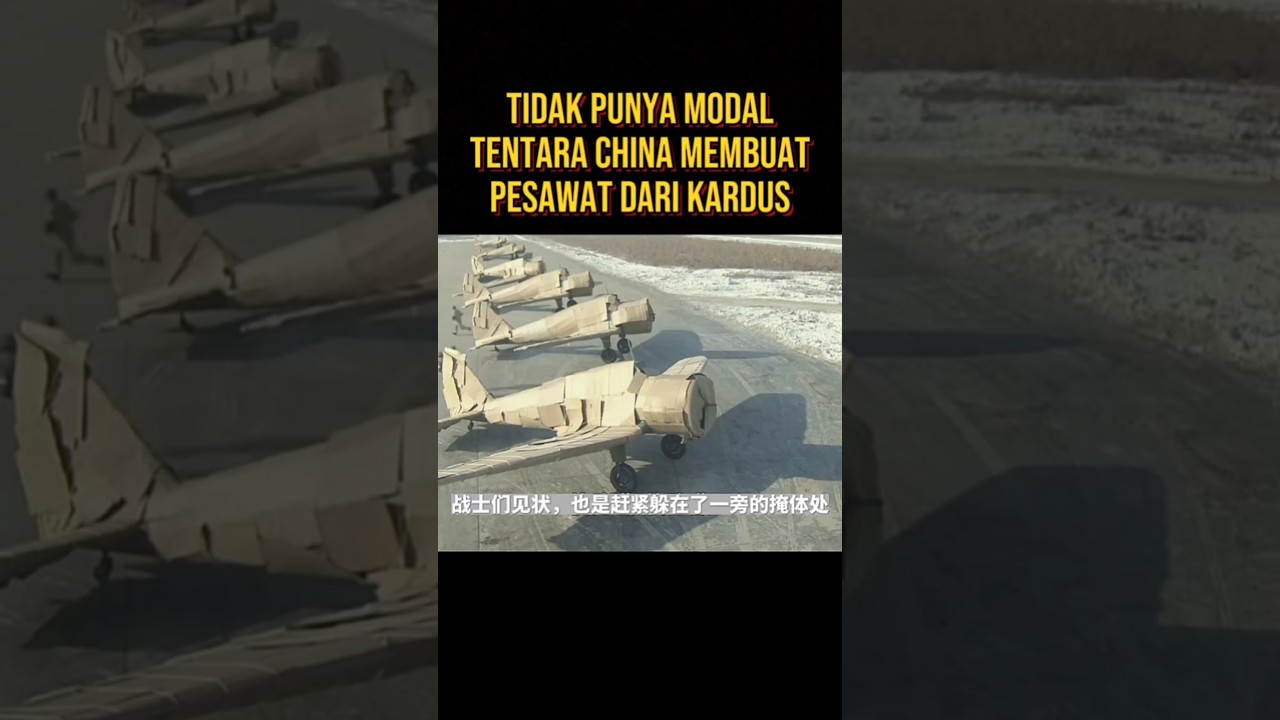 CHINA MEMBUAT PESAWAT DARI KARDUS UNTUK MELAWAN TENTARA JEPANG 