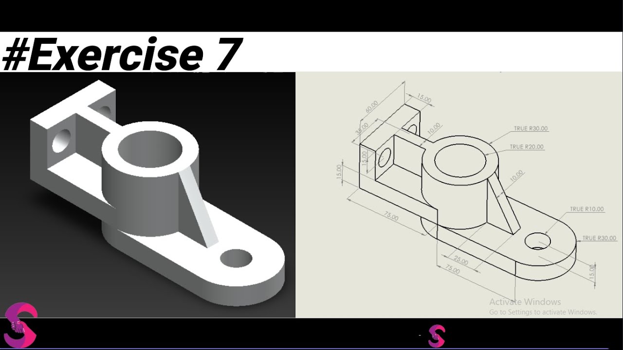 Solidworks Tutorial for Beginner Exercise 7