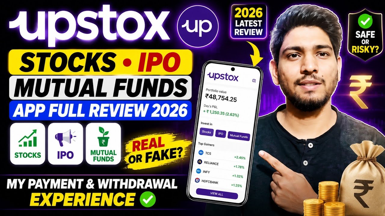 Upstox Stocks IPO Mutual Funds App Full Review 2026|Real or Fake|My Payment & Withdrawal experience