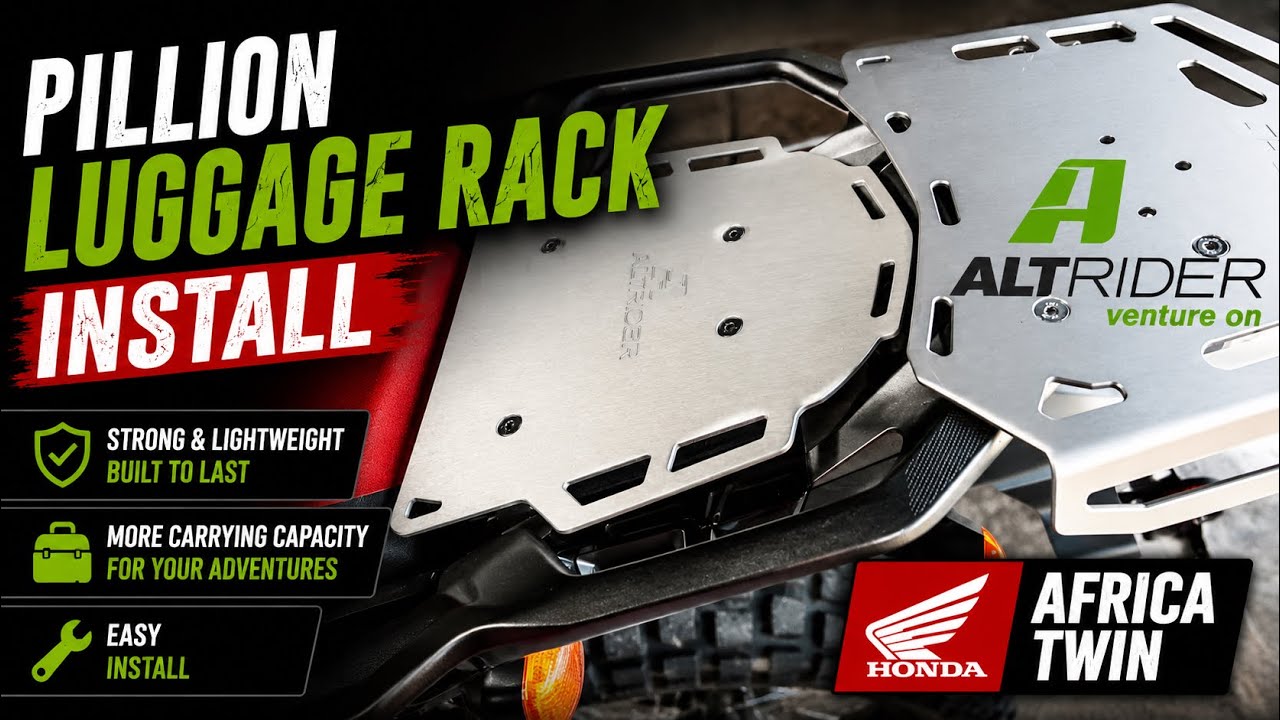 Honda Africa Twin AltRider Pillion Luggage Rack install CRF1000L