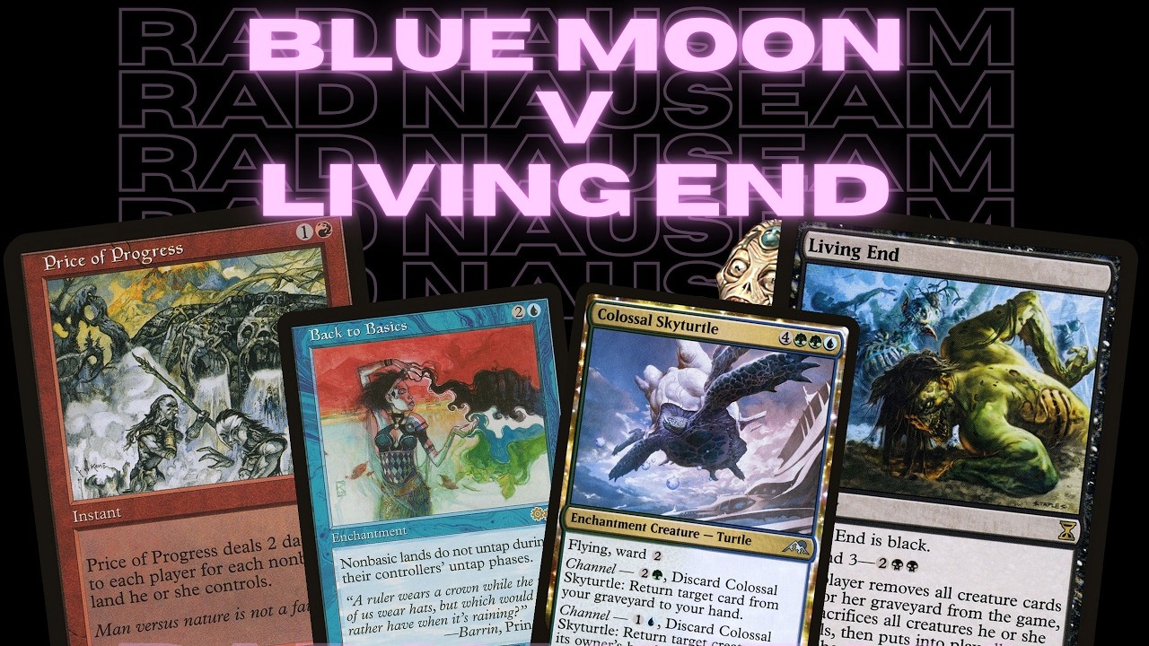 Blue Moon против Living End - геймплей MTG 7 Point Highlander