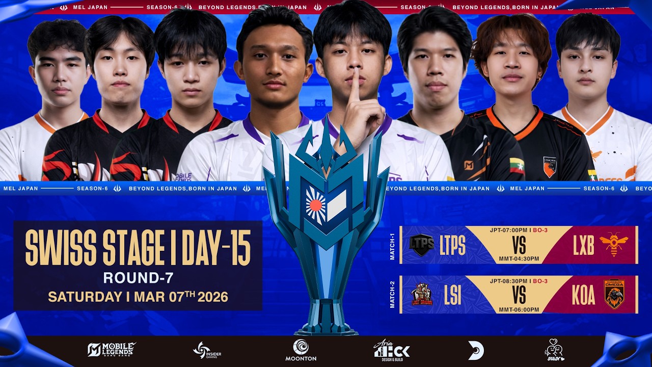 🔴 LIVE NOW: MEL JAPAN Season-6 | Swiss Stage Day-15🔴