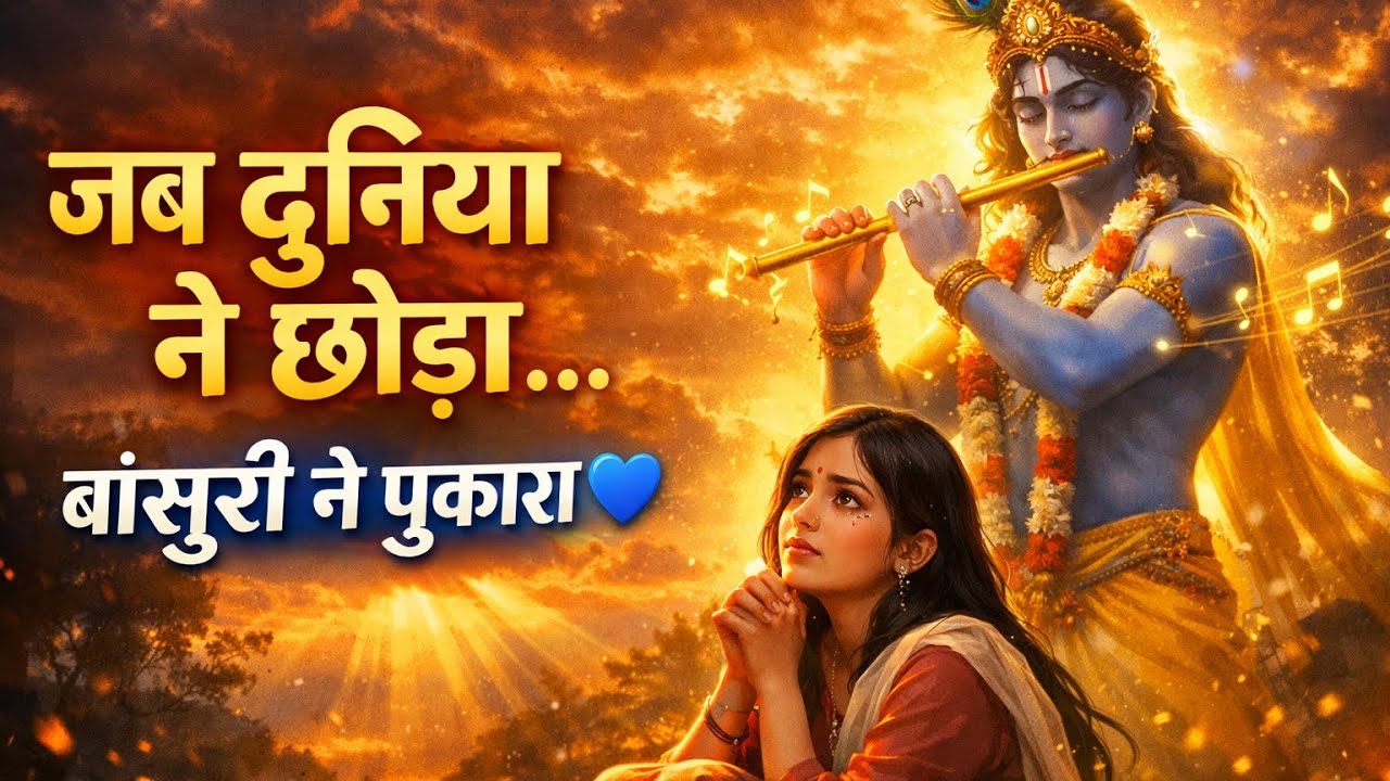 जब दुनिया ने छोड़ा, बांसुरी ने पुकार|Bansuri Ki Pukaar| Heart Touching Krishna Bhakti Song | NaadSur