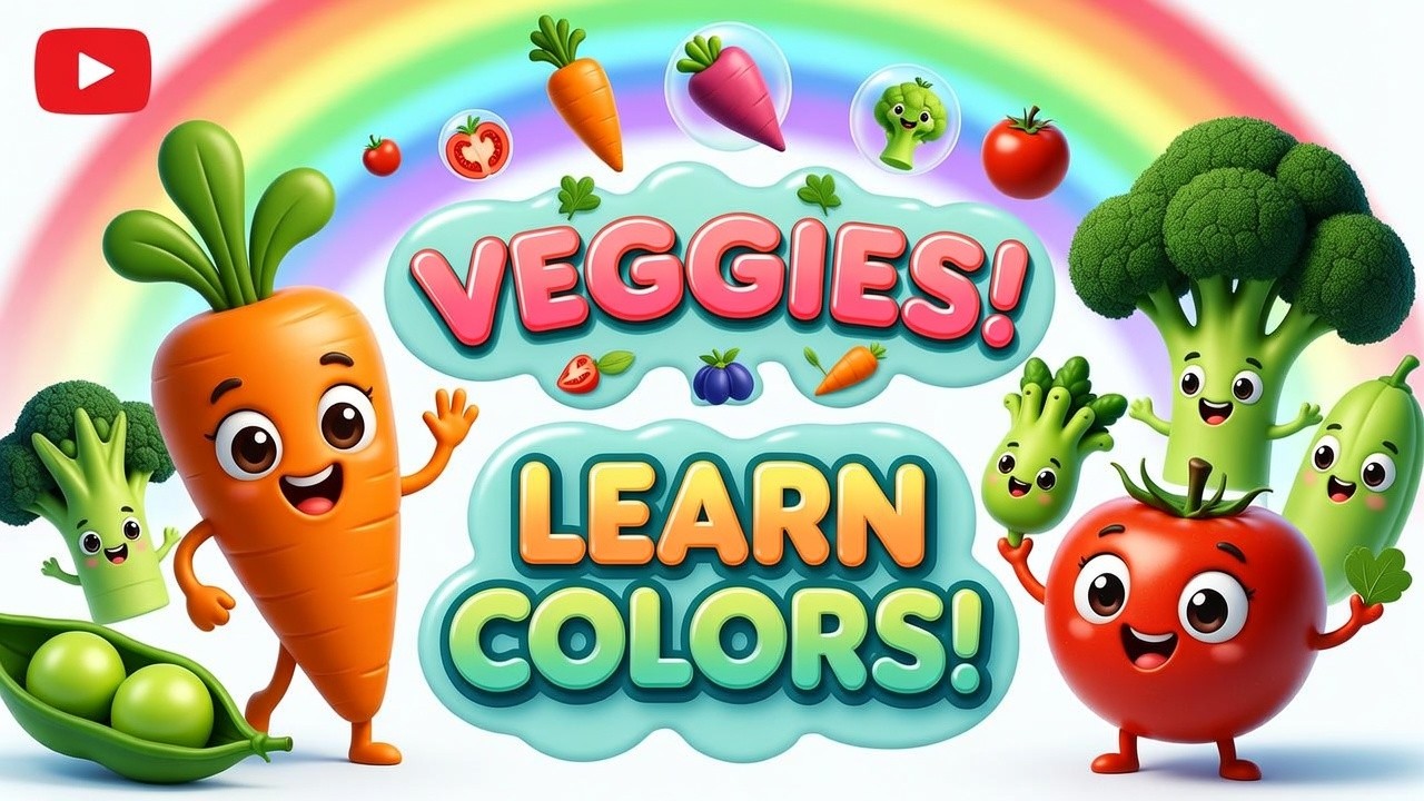 Learn Colors with Vegetables 🥕🌈 | Colors, ABC & Counting Songs for Toddlers