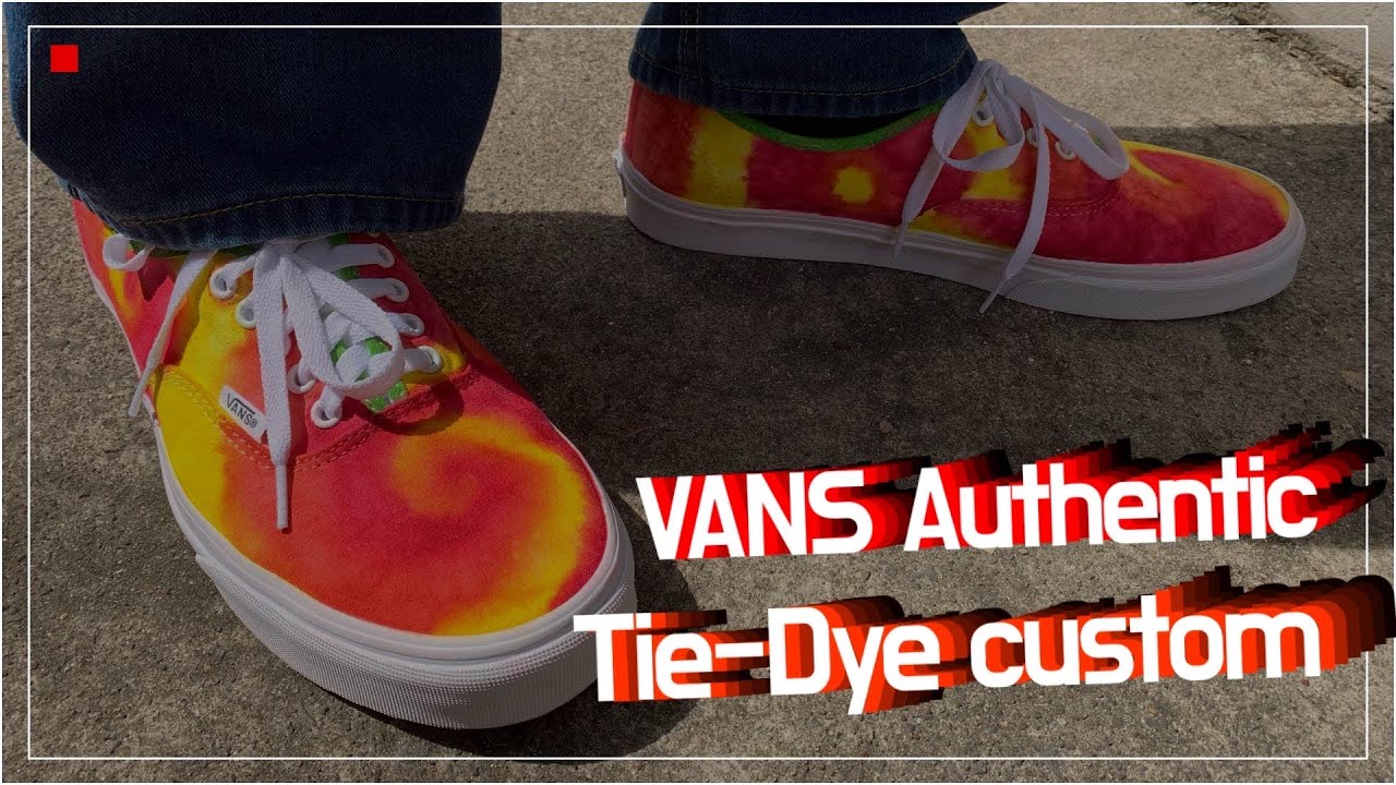VANS Authentic Tie-Dye custom🌞
