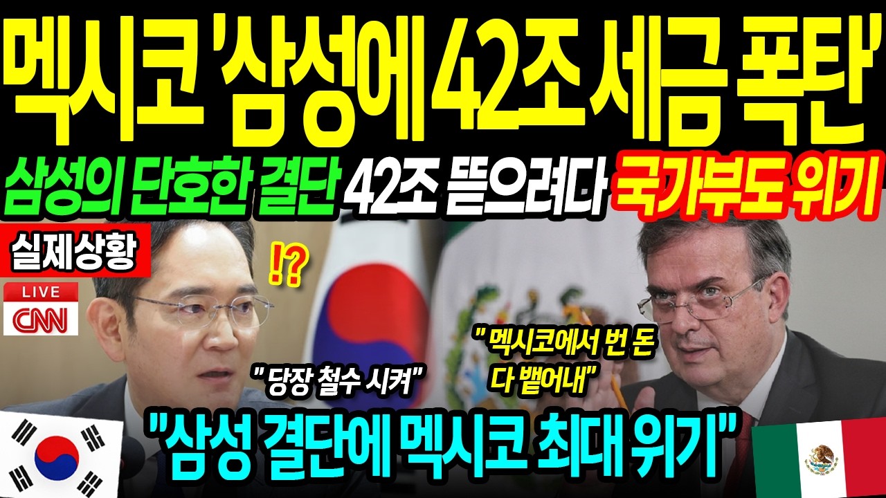 [해외감동사연] 멕시코 대법원, 삼성전자 등 수출기업에 42조원대 세금 폭탄..집단 탈출 시작