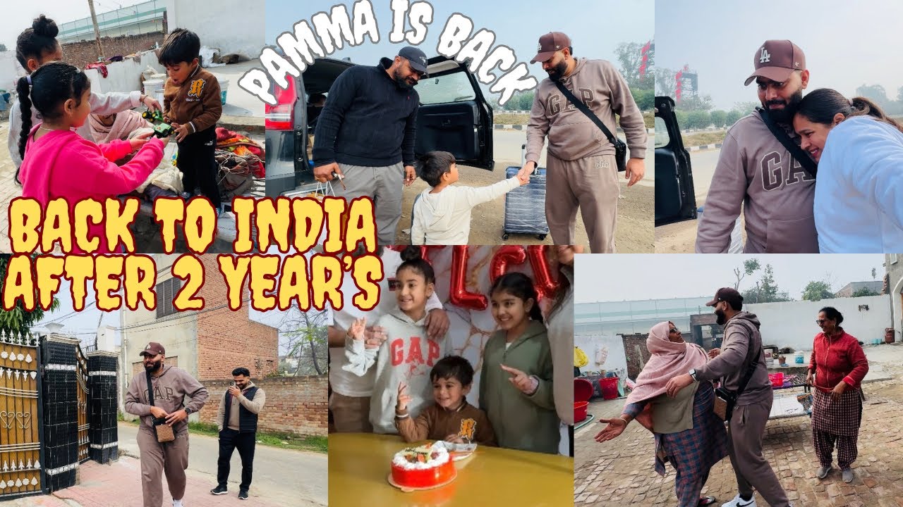Pamme Ne Pinder Nal Mil ke Sareyan nu Surprise Deta | Canada to india after 2 Year’s | Pinder Pawan