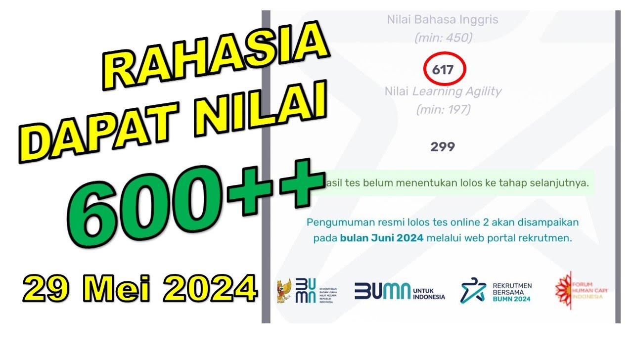 Bahas Tipe  SOAL ASLI TBI BUMN 2024 ( 29 Mei 2024)|| PAHAMI TRIKNYA