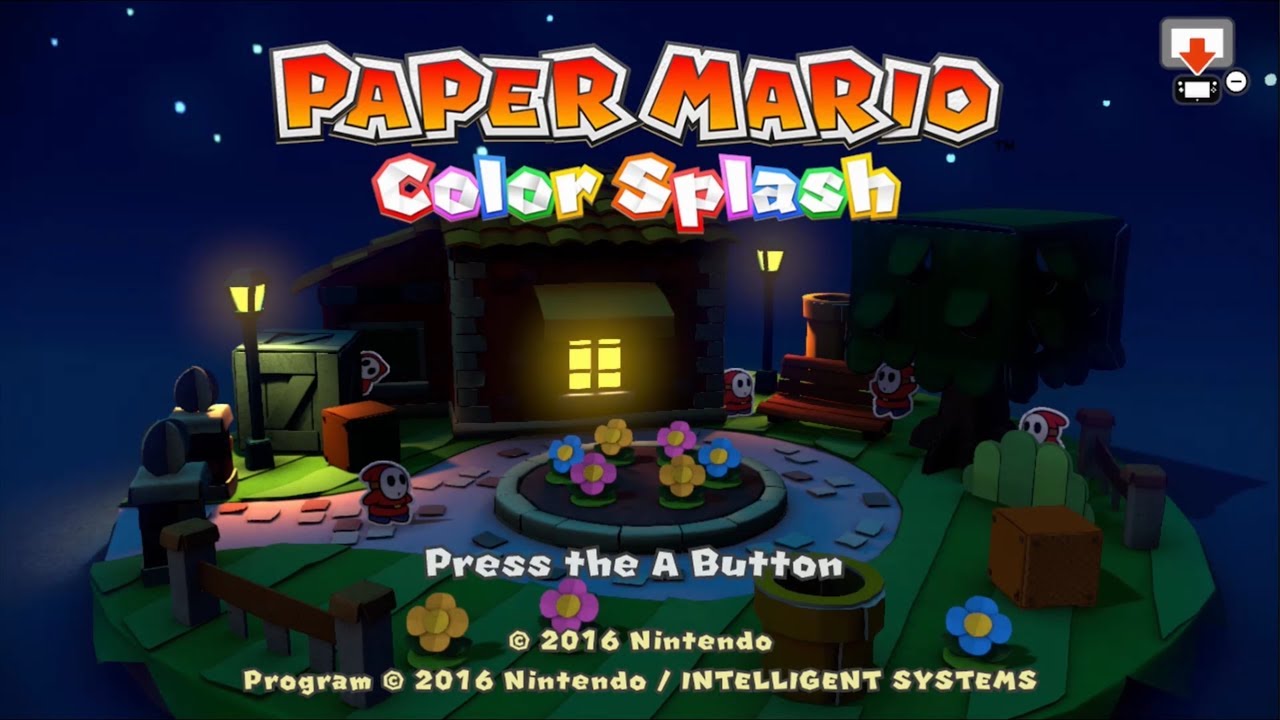 Paper Mario Color Splash Longplay Wii U  (Part 2 of 2)