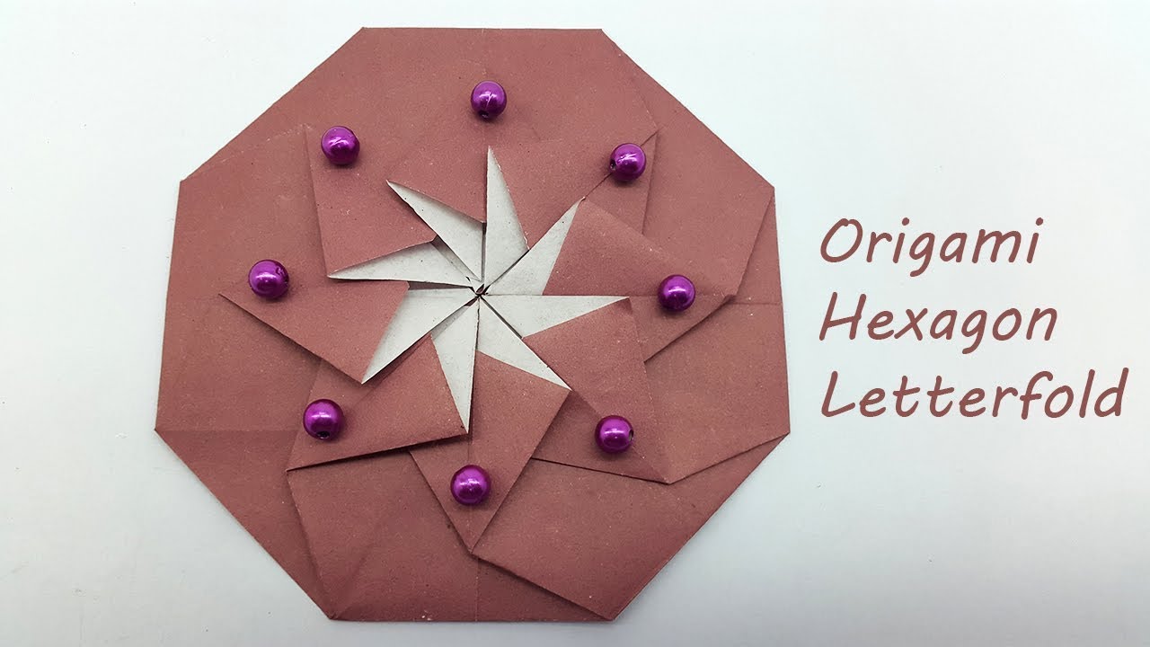 Origami Hexagon Letterfold Instruction | Hexaflexagon/Traditional Origami Envelope Tutorial