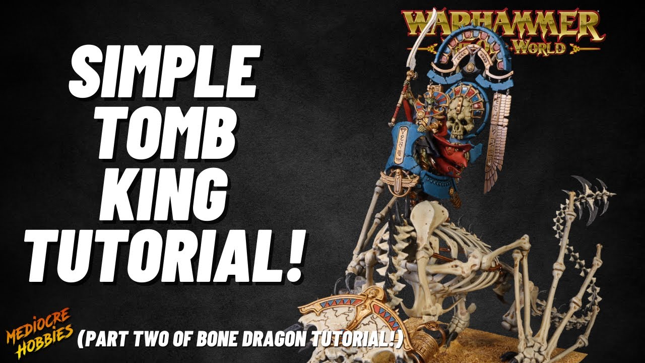 How to paint The Tomb King/Prince and howdah for The Bone Dragon (Part Two) #theoldworld