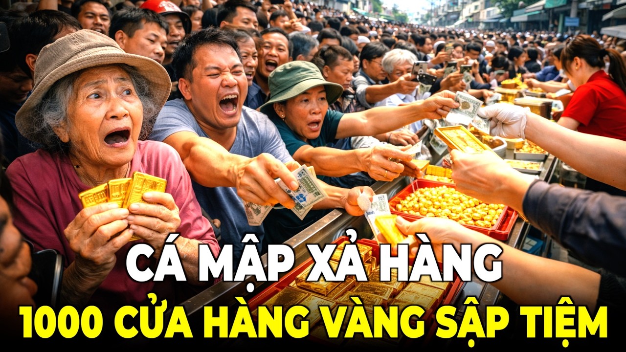 Đế Chế Vàng Sụp Đổ: 1.000 Cửa Hàng Bay Màu Giữa Đỉnh 5.000 USD - Trò Chơi Của Những Con Cá Mập!