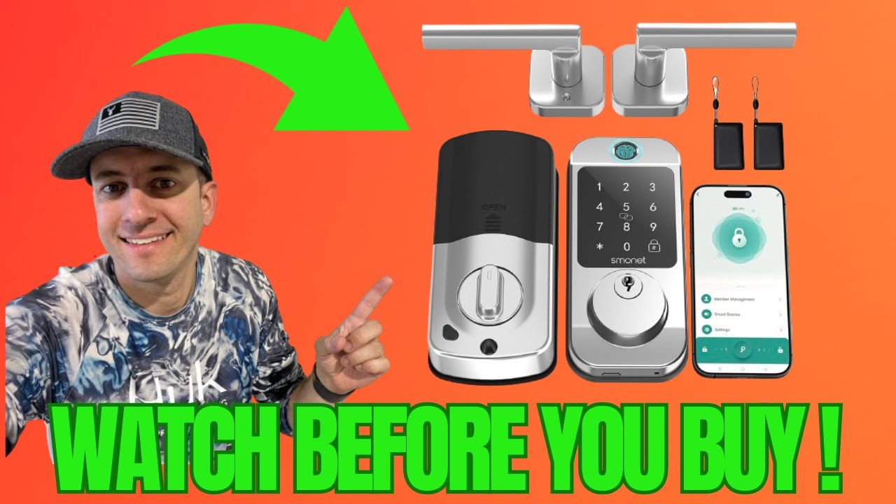 SMONET Fingerprint Smart Lock Review | Keyless Entry Door Lock w/ App, Keypad, Handle & Auto-Lock