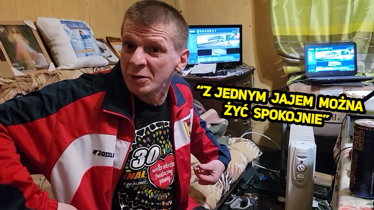 Wojtek zawisnął na torbie
