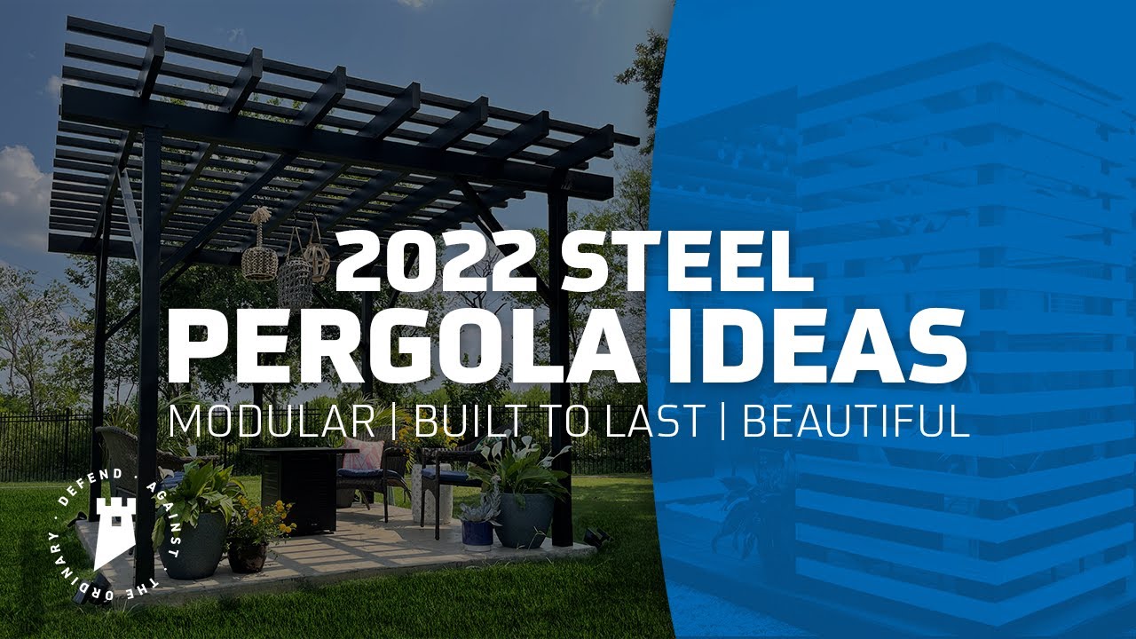 2022 Pergola Ideas | Evolution Steel Pergola | Fortress Building Products