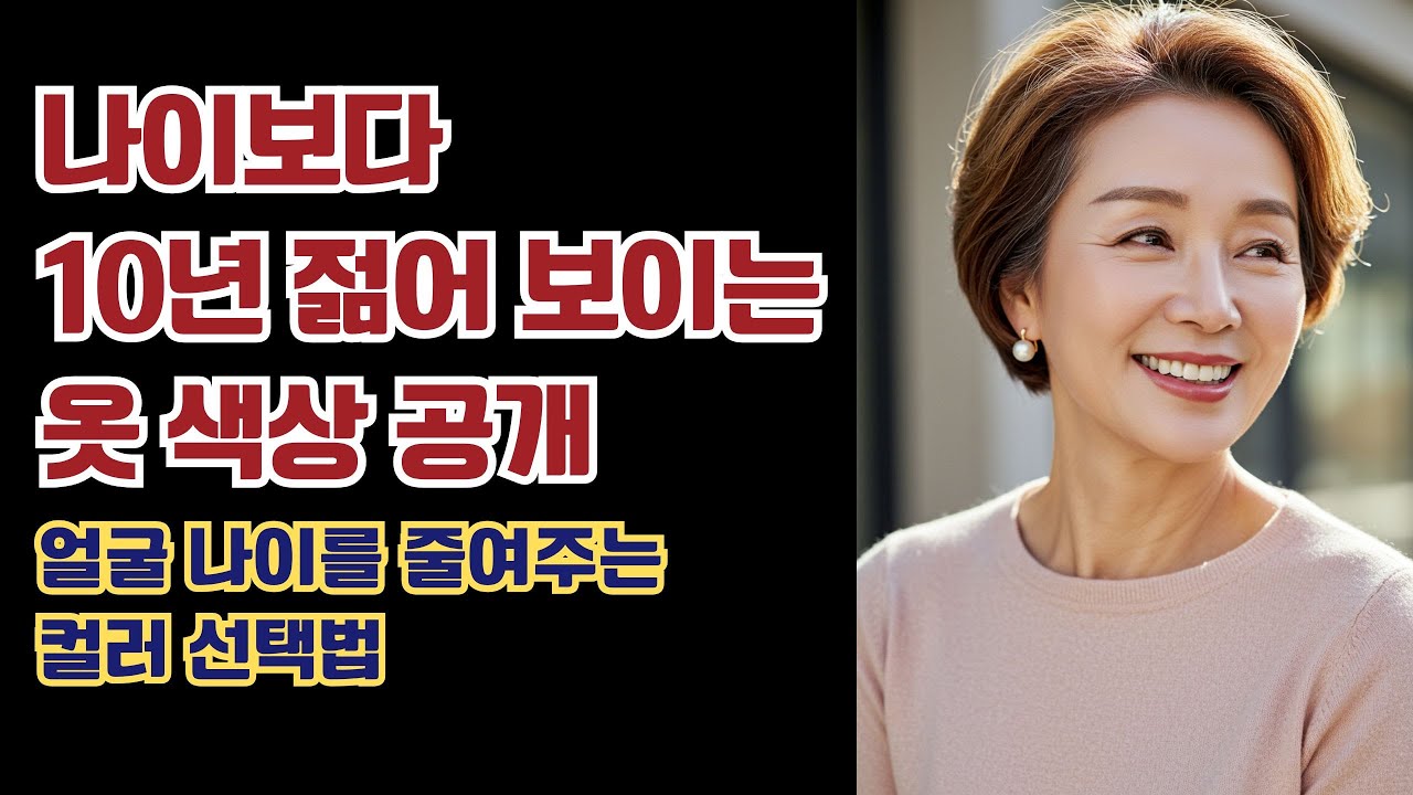 나이보다 10년 젊어 보이는 옷 색상 공개, 얼굴 나이를 줄여주는 컬러 선택법