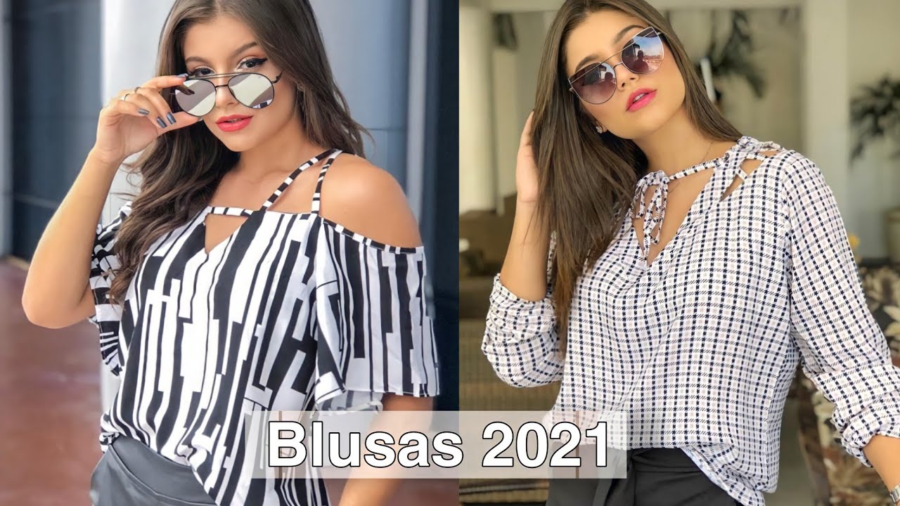 LINDAS BLUSAS DE MODA Y TENDENCIAS 2021 BLUSAS CASUALES BLUSAS ELEGANTES EN TENDENCIAS MODA Y ESTILO