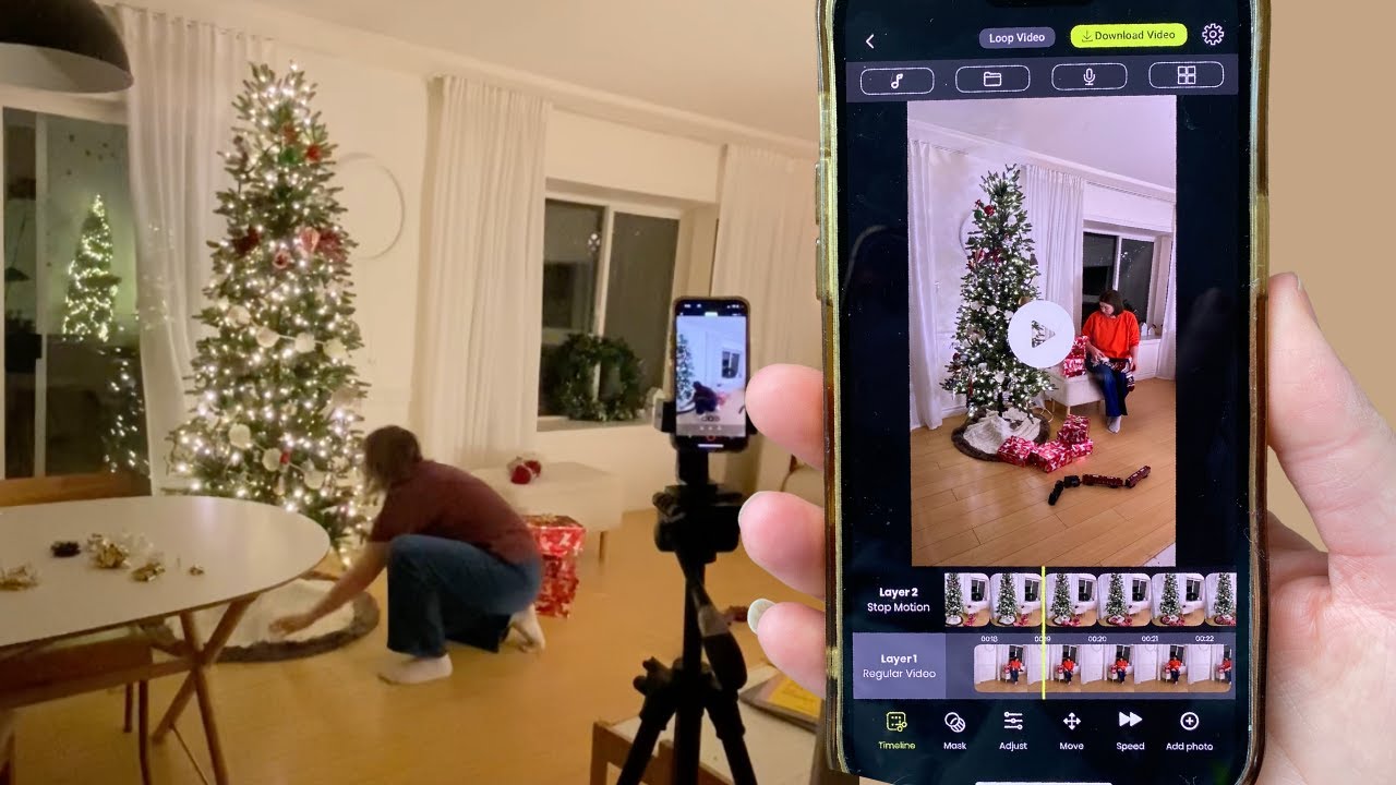 Create AMAZING Christmas Stop Motion Reels on Your iPhone!