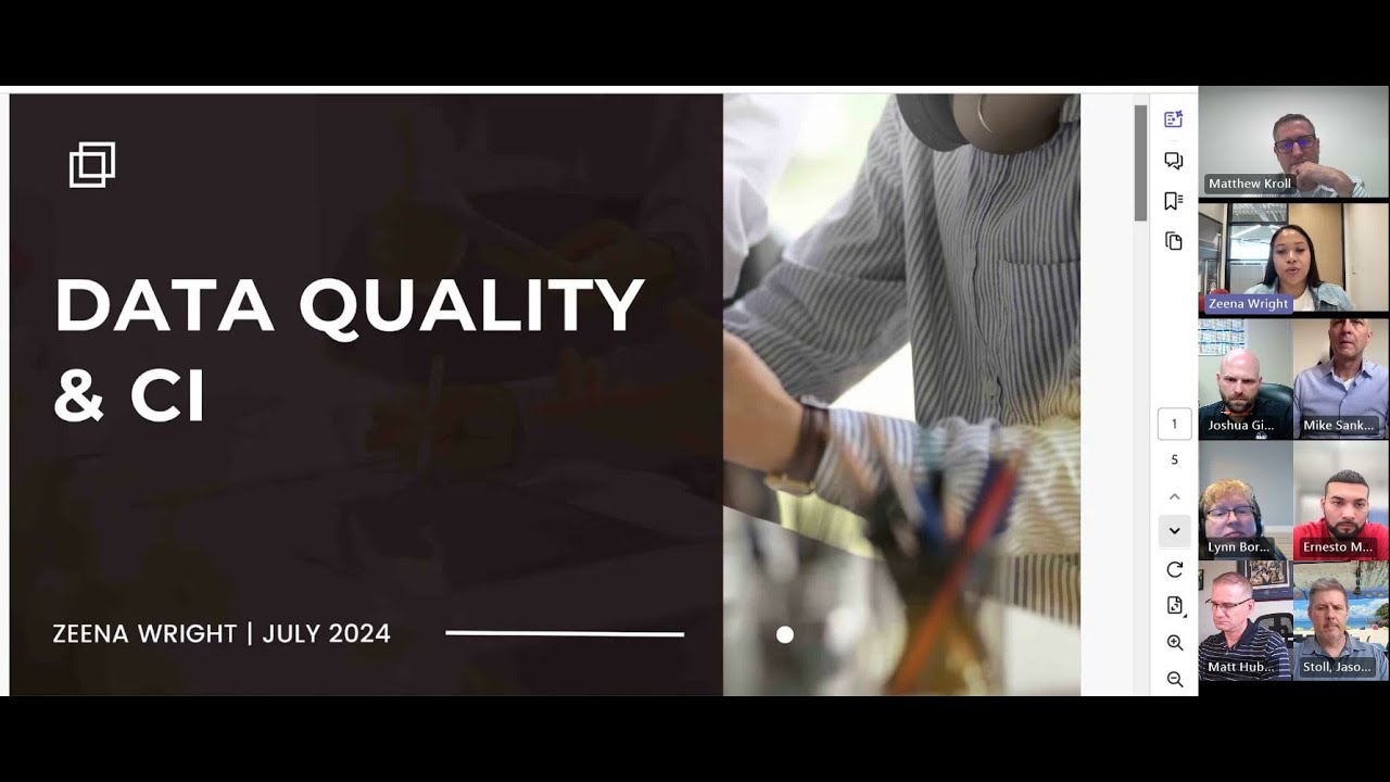 CI MM Live – July 2024: Data Quality & Continuous Improvement