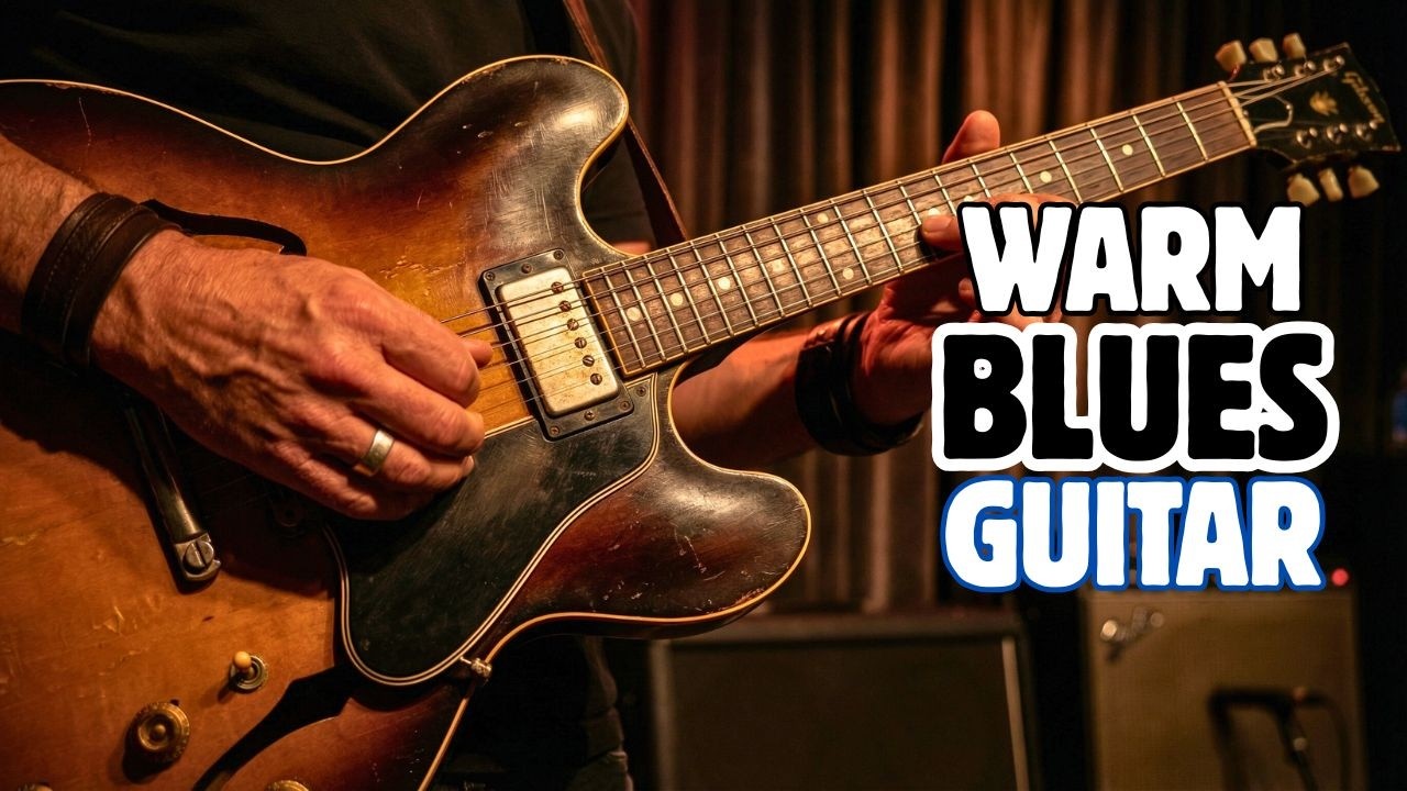 Warm Electric Blues Guitar for Relaxing Night Ambience | Deep Tone Blues