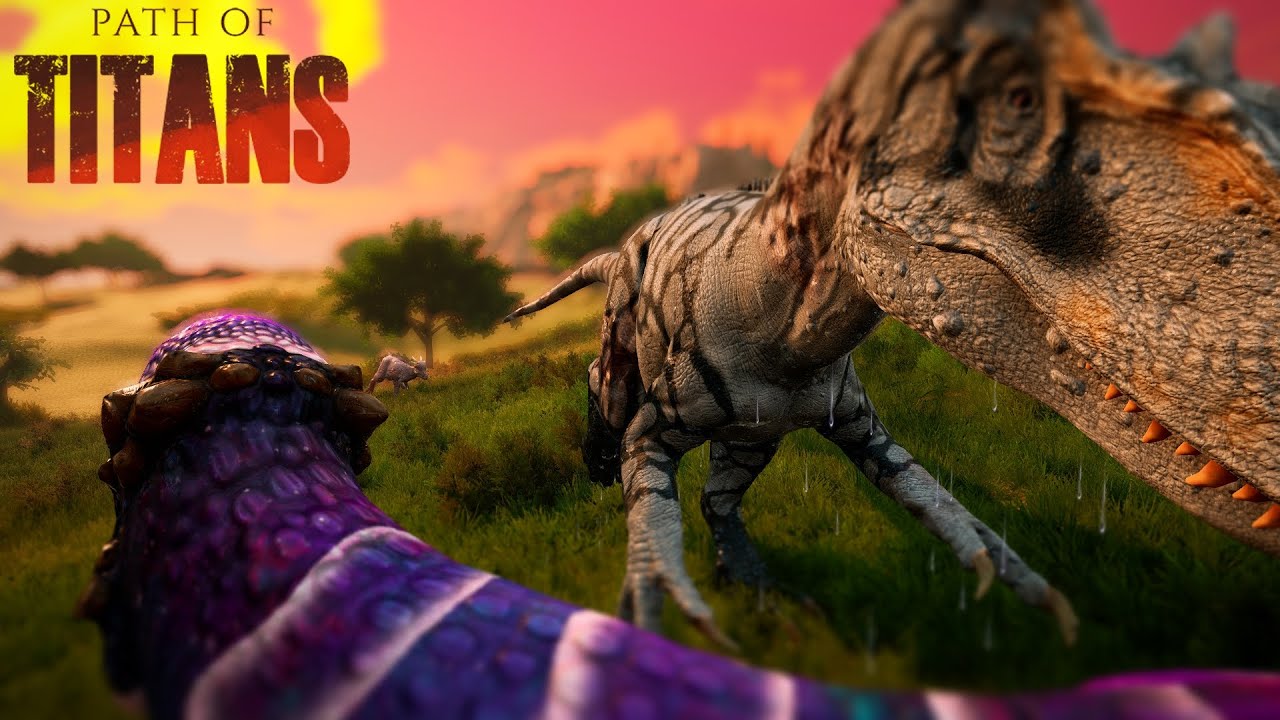 🩸Path of Titans🩹 Аллозавр - блид, выносливость и скорость! Realism Lite! #pathoftitans