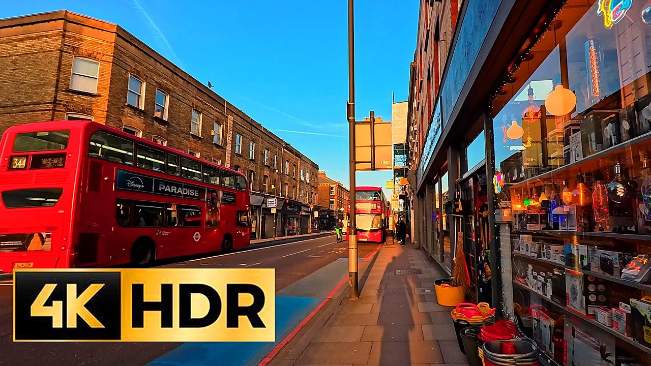 London Walking Tour 2026 | Clapham Junction station to Battersea Park | 4K Dusk