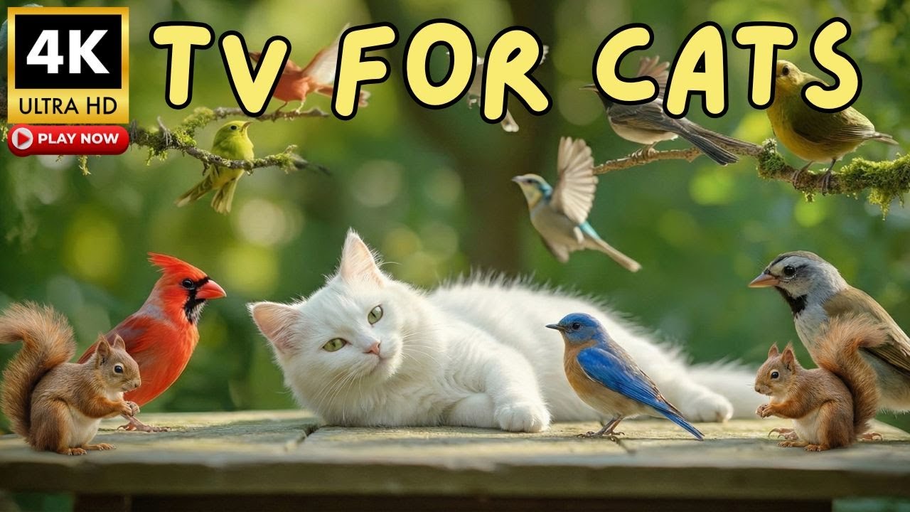 Cat TV 4K 🐦 Peaceful Birds in a Quiet Forest – Relaxing for Cats & Humans