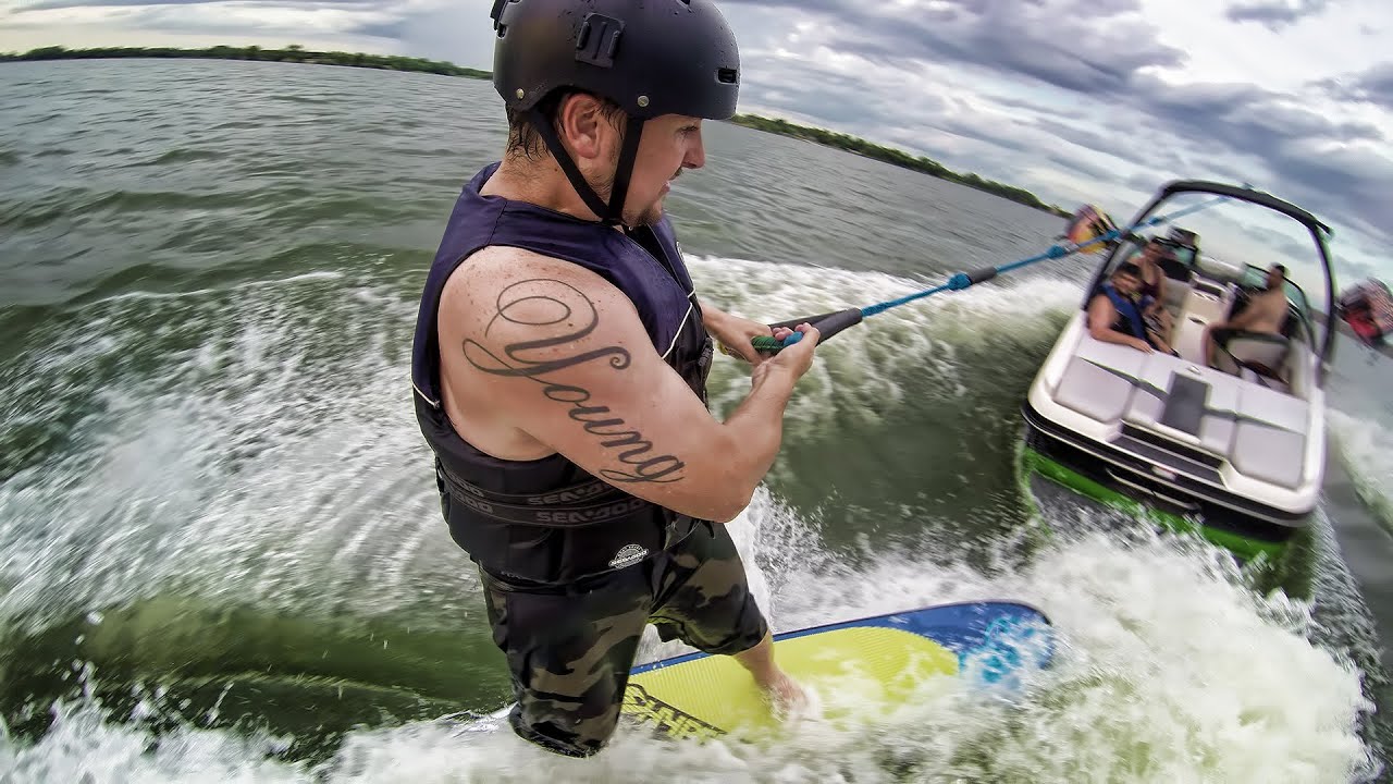 Wake Surfing with GoPro @ Fort Cobb Lake (June 19, 2015)