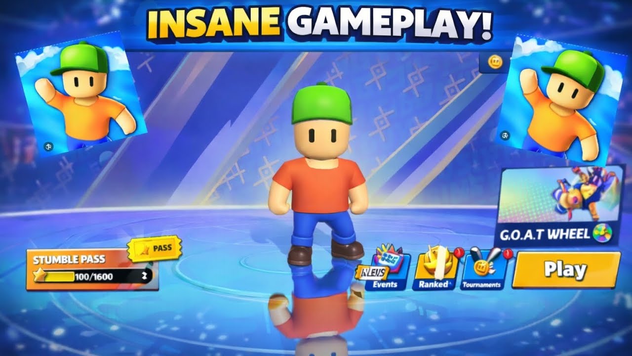 Playing stumble Guys first time 