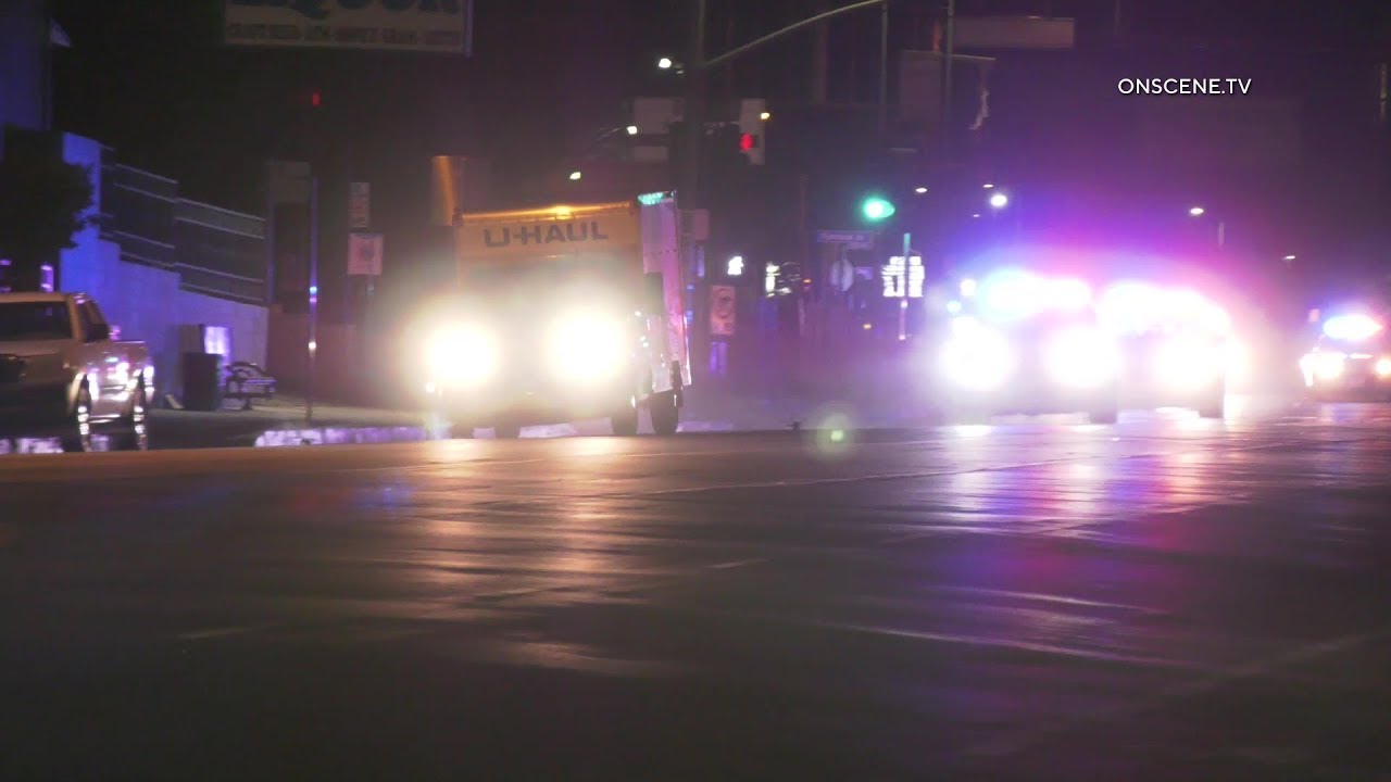Stolen U-Haul Truck Spiked By Officers During Pursuit In Los Angeles