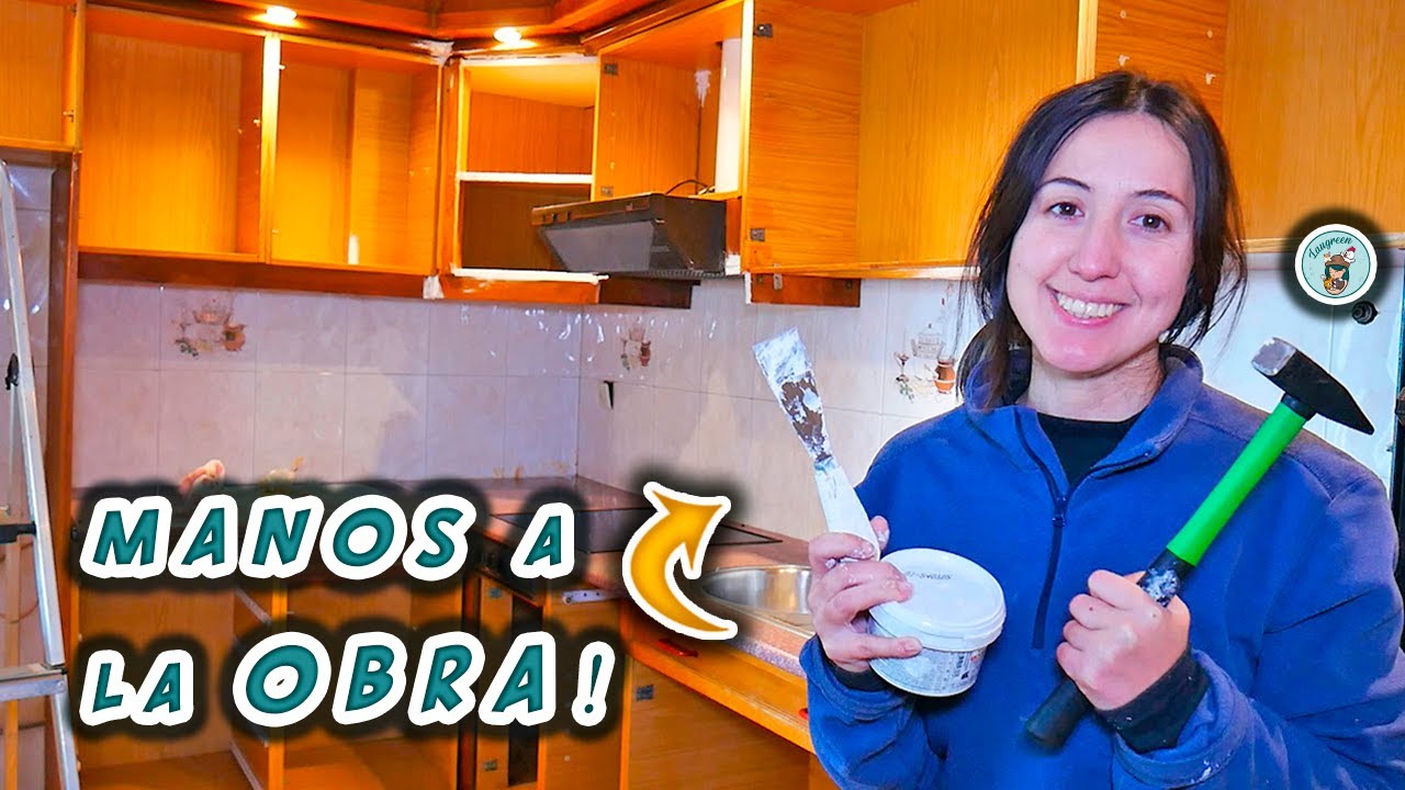 MANOS a la OBRA! REFORMA de un ANTIGUA COCINA a NUEVA 🎨🏡