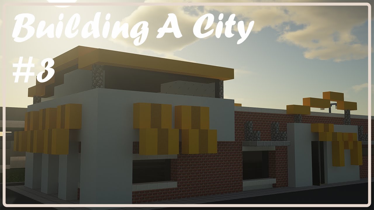 Minecraft City Building #3 - McDonald's [Timelapse]
